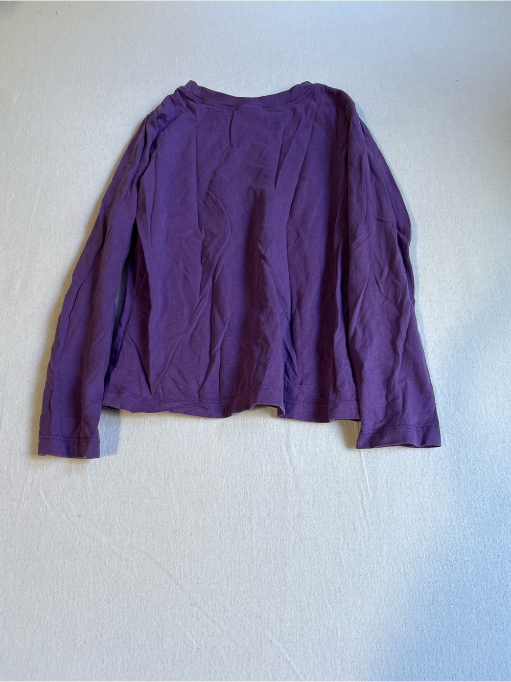 Hanna Andersson Purple Long Sleeve Tee with Colorful Lady Bug Appliqués - Picture 2 of 3